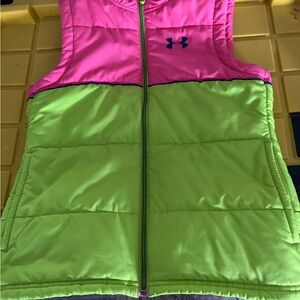 Under Armour Pink and Green Kids Vest